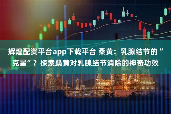 辉煌配资平台app下载平台 桑黄：乳腺结节的“克星”？探索桑黄对乳腺结节消除的神奇功效